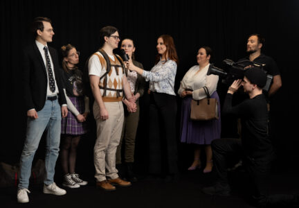 Das Quartett beim Interview